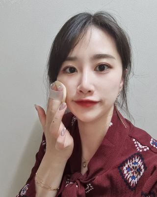 젤리팜 마이크로셀 실리콘퍼프 피치,오렌지 — 5점을 준 리뷰어가 2021년 11월 올린 사용 사진