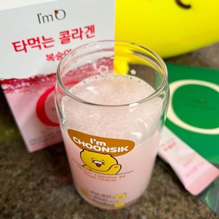 [음료수 대신 가능!]  빠르게 흡수되는 아임오 타먹는 콜라겐 1박스 — 5점을 준 리뷰어가 2023년 4월 올린 사용 사진