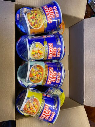 NISSIN 닛신 컵누들  4종 - 씨푸드오리지날, 씨푸드 스파이시, 씨푸드 커리, 씨푸드 XO소스 — 5점을 준 리뷰어가 2021년 12월 올린 사용 사진