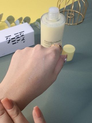 키노닉스 포텐틸라 카밍 크림 토너 — 5점을 준 리뷰어가 2021년 10월 올린 사용 사진