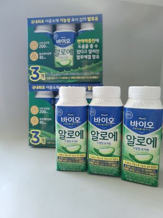 LIVE 매일바이오 알로에 드링킹 요거트 — 5점을 준 리뷰어가 2022년 4월 올린 사용 사진