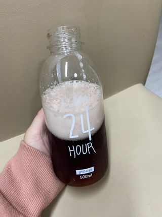 클린24시간 1BOX(5포) + 전용보틀(500ml) — 5점을 준 리뷰어가 2023년 1월 올린 사용 사진