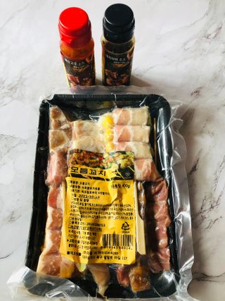 [다물꼬치] 모듬꼬치 10개 +데리야끼소스120g+매운고추소스120g — 5점을 준 리뷰어가 2021년 10월 올린 사용 사진