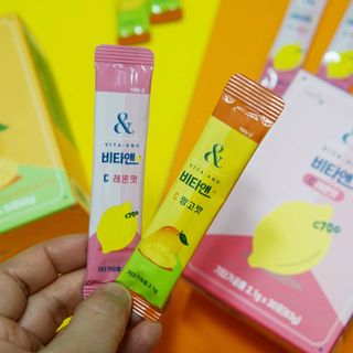 비타앤C 레몬맛, 망고맛 — 5점을 준 리뷰어가 2021년 4월 올린 사용 사진
