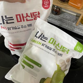 수플먼트 나는 마신닭!! 닭가슴살 주스키트, 먹기 힘들었던 닭가슴살 이제는 마시자 — 5점을 준 리뷰어가 2023년 3월 올린 사용 사진