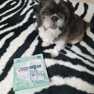 My Pet Care 천연단백질 눈건강에 개좋아 — 5점을 준 리뷰어가 2021년 1월 올린 사용 사진