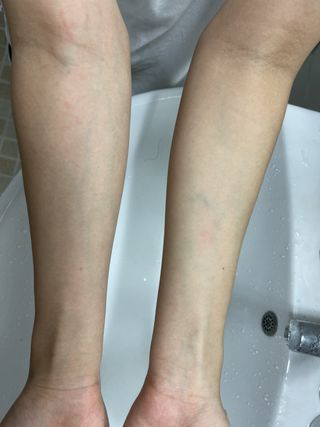 카오리온코스메틱스 곡물 바디 필링 스프레이 — 5점을 준 리뷰어가 2021년 7월 올린 사용 사진