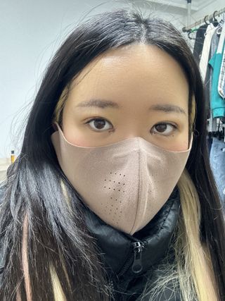 [AVAVE] 어베이브 페이스히트 스포츠 골프 방한 페이스 마스크 — 5점을 준 리뷰어가 2024년 1월 올린 사용 사진