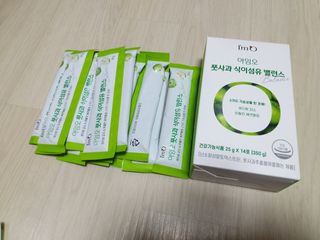 아임오 풋사과 식이섬유 밸런스 젤리 14포 — 5점을 준 리뷰어가 2021년 8월 올린 사용 사진