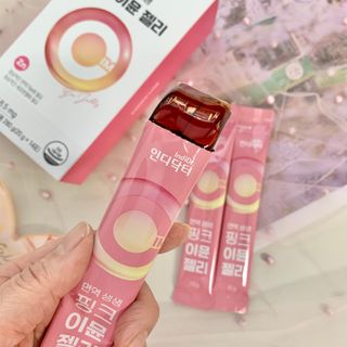 [인디닥터] 면역 생생 핑크 이뮨 젤리 — 4점을 준 리뷰어가 2022년 4월 올린 사용 사진