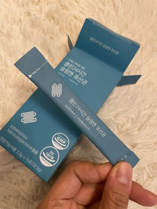 클린24시간 슬림앤유산균 1박스 (3.5g X 15포) — 5점을 준 리뷰어가 2022년 8월 올린 사용 사진