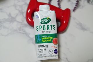 셀렉스스포츠 셀렉스 스포츠 웨이 프로틴 복숭아_ 330ml x 12팩 — 5점을 준 리뷰어가 2021년 4월 올린 사용 사진