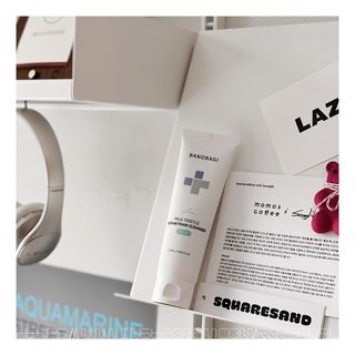 바노바기 코스메틱 바노바기 밀크씨슬 리페어 시카 폼 클렌저 플러스 120ml + 선스크린 플러스 50ml — 5점을 준 리뷰어가 2023년 8월 올린 사용 사진