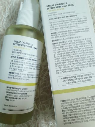 달리프 클로렐라 베러 루트 헤어토닉 100ml — 4.5점을 준 리뷰어가 2021년 5월 올린 사용 사진