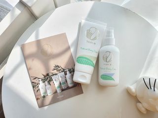mom e 맘이 내추럴 베이비 케어 크림+바디오일 — 5점을 준 리뷰어가 2021년 1월 올린 사용 사진