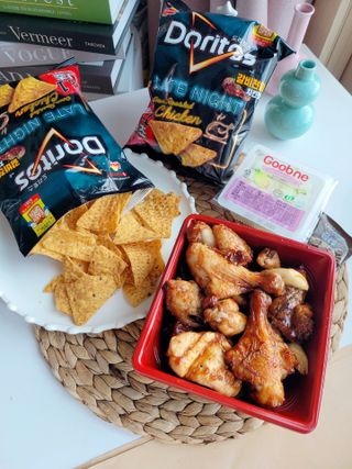 롯데제과 도리토스 갈비천왕치킨맛 X 굽네 갈비천왕 — 5점을 준 리뷰어가 2021년 7월 올린 사용 사진