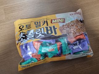 델리스 오트 밀키 초콜릿 바 — 4.5점을 준 리뷰어가 2023년 1월 올린 사용 사진