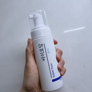 [바이로담] 저자극 약산성버블 폼 폼클렌징 150ml — 5점을 준 리뷰어가 2021년 4월 올린 사용 사진