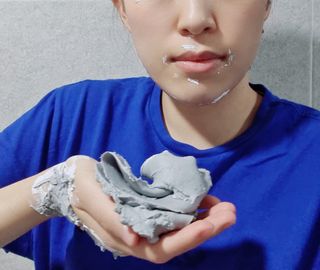 투비어레이디 젤리팩 25g /6종 중 랜덤3종 발송/ 도구가 필요없는 피부관리끝판왕 모델링팩 — 4점을 준 리뷰어가 2021년 6월 올린 사용 사진