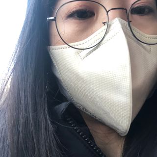 끌린에르 스포츠 귀편한 새부리형 마스크 — 5점을 준 리뷰어가 2022년 2월 올린 사용 사진