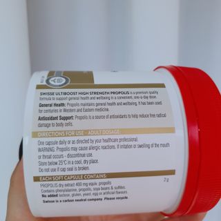 Swisse 스위스 고함량 프로폴리스 2,000mg 210정 — 5점을 준 리뷰어가 2021년 11월 올린 사용 사진