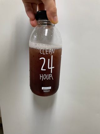 클린24시간 1BOX(5포) + 전용보틀(500ml) — 5점을 준 리뷰어가 2022년 7월 올린 사용 사진