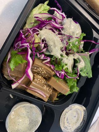 참살이도시락 작심삼일 샐러드도시락 3개 맛보기 새벽배송 또는 택배배송 — 5점을 준 리뷰어가 2021년 9월 올린 사용 사진