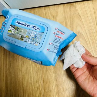 햅스 세균없는 주방 대형 2팩, HAPS sanitizer wipe — 5점을 준 리뷰어가 2021년 12월 올린 사용 사진