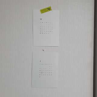 콜린스 2021 엽서 캘린더와 마스킹 테이프 3종 — 4.5점을 준 리뷰어가 2020년 12월 올린 사용 사진