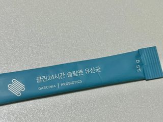 클린24시간 슬림앤유산균 1박스 (3.5g X 15포) — 4.5점을 준 리뷰어가 2022년 7월 올린 사용 사진