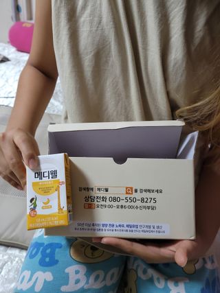 메디웰 페디아드링크 미니 바나나맛 — 5점을 준 리뷰어가 2022년 8월 올린 사용 사진