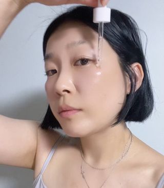 닥터초이스 [쿠팡★구매평] 황해쑥 시카엑소좀 카밍 앰플 PDRN  나이아신 IGF FGF AHA BHA 트러블케어 특허, 1개, 30g — 5점을 준 리뷰어가 2025년 7월 올린 사용 사진