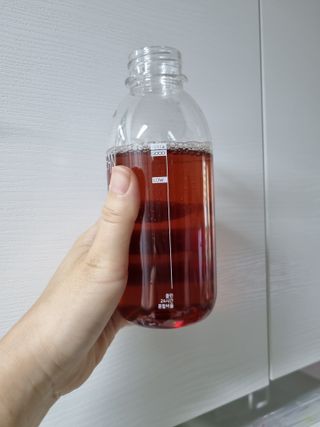 클린24시간 1BOX(5포) + 전용보틀(500ml) — 5점을 준 리뷰어가 2023년 7월 올린 사용 사진