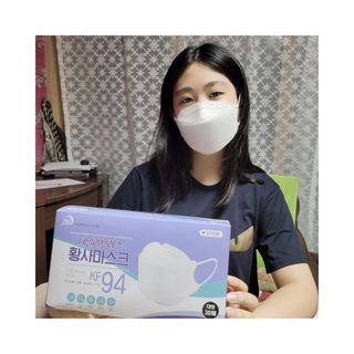 데일리브레스황사마스크KF94대형 데일리브레스 황사방역마스크 KF94 대형 — 5점을 준 리뷰어가 2021년 6월 올린 사용 사진