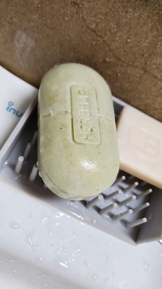 제이제이바이오 허브마사지바 올인원 알약비누 — 5점을 준 리뷰어가 2021년 12월 올린 사용 사진
