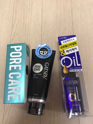[갸스비] 명불허전, 남성을 위한 브랜드 갸스비의 올인원, 폼클렌징, 헤어오일 3종 — 4점을 준 리뷰어가 2021년 4월 올린 사용 사진