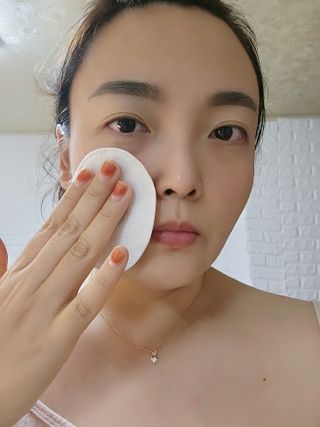 디어엘로디 무표백 021패드  12개세트 — 4점을 준 리뷰어가 2022년 9월 올린 사용 사진