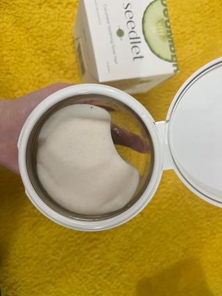 씨드렛 큐컴버 수딩 토너 패드 — 5점을 준 리뷰어가 2023년 2월 올린 사용 사진