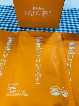 JEJUFEEL 리얼바디클렌즈 — 3.5점을 준 리뷰어가 2022년 9월 올린 사용 사진
