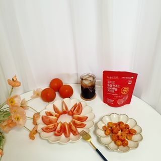 레드닥터 완숙토마토 + 통째로 동결건조한 대추방울토마토 — 5점을 준 리뷰어가 2022년 11월 올린 사용 사진