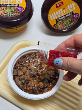 [구매평]양반 비빔드밥 불고기 비빔밥 컵, 272.5g, 3개 — 3점을 준 리뷰어가 2025년 2월 올린 사용 사진
