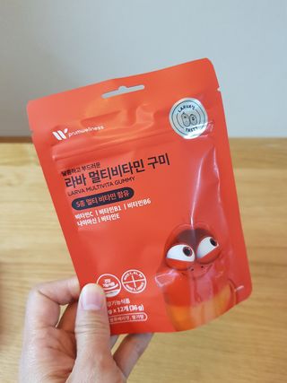 [푸름웰니스] 라바 멀티비타민 구미 36g — 5점을 준 리뷰어가 2022년 5월 올린 사용 사진