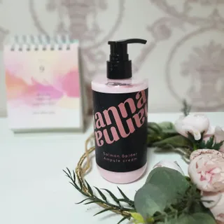 난나 살몬 스파이더 검버섯 미백 톤업 화이트닝 연어 앰플 크림 300ml 대용량 — 5점을 준 리뷰어가 2022년 8월 올린 사용 사진