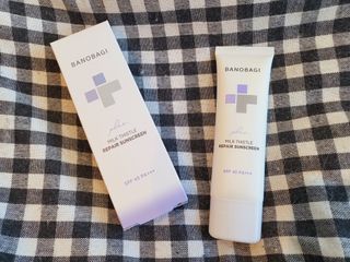 바노바기 코스메틱 바노바기 밀크씨슬 리페어 시카 선스크린 플러스 50ml — 5점을 준 리뷰어가 2023년 2월 올린 사용 사진