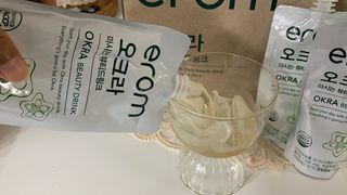 [이롬] 오크라 마시는 뷰티드링크 100mL x 20입 — 5점을 준 리뷰어가 2022년 7월 올린 사용 사진