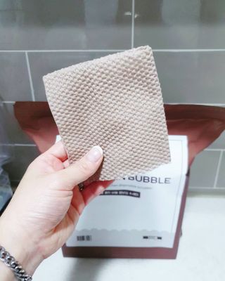 블뤼엔 일회용 수세미 — 5점을 준 리뷰어가 2021년 3월 올린 사용 사진