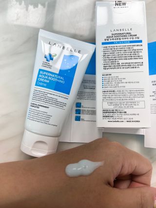 랑벨 수퍼내츄럴 아쿠아 수딩 크림 100ml — 5점을 준 리뷰어가 2022년 5월 올린 사용 사진