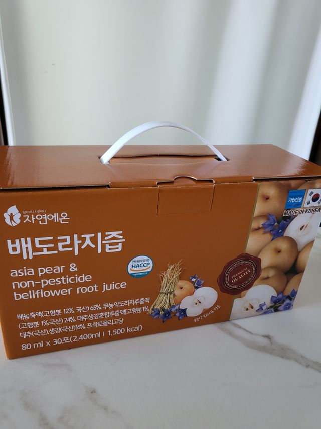 자연에온 배도라지즙 80ml 30개입 리뷰 사진