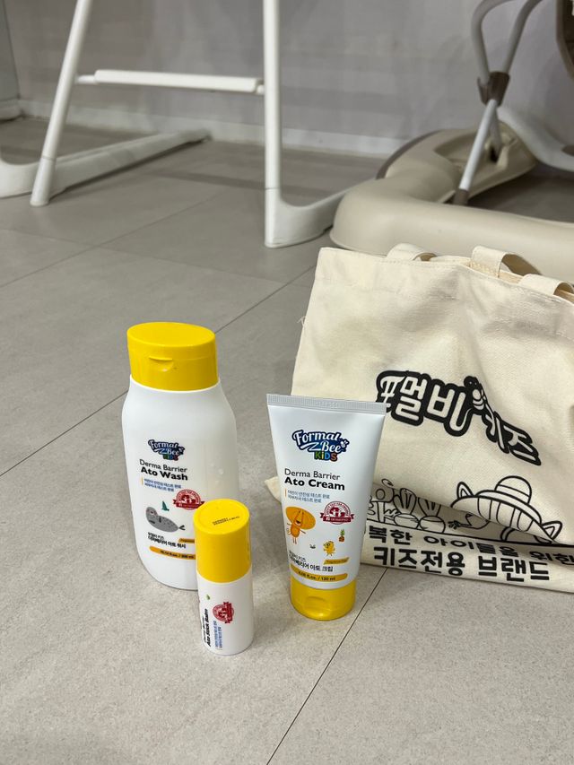 포멀비 키즈 더마베리어 아토 세트(크림 120ml+워시 300ml+스틱밤 18g) 리뷰 사진