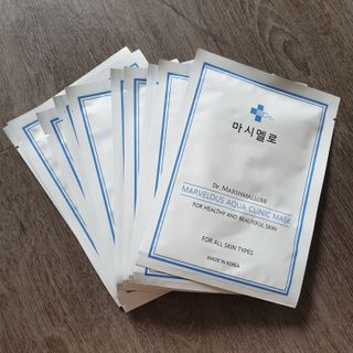 닥터마시멜로 닥터마스멜로 마블러스 아쿠아 클리닉 마스크 — 4점을 준 리뷰어가 2021년 7월 올린 사용 사진